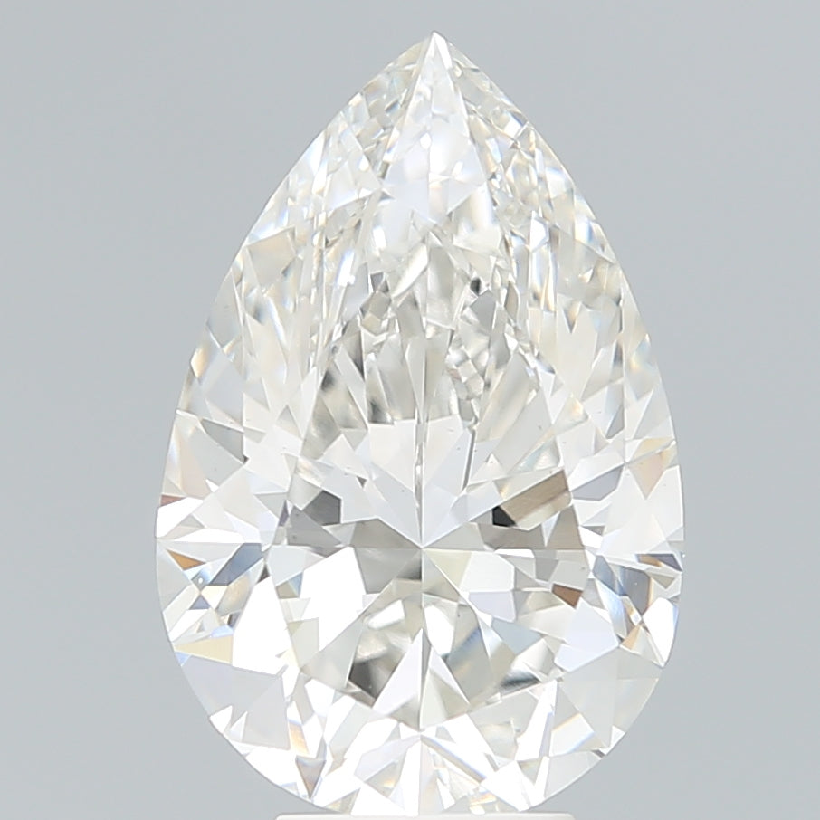 6.36ct Pear G VVS2 Lab Created Diamond