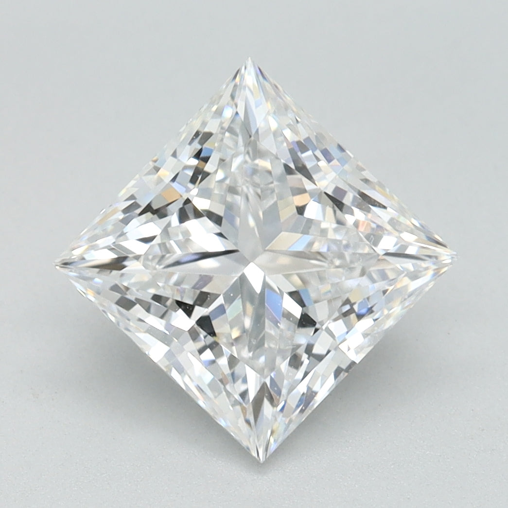 2.11ct Princess D VVS1 Lab Created Diamond