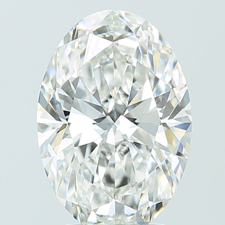 4.09ct Oval F VVS2 Lab Created Diamond