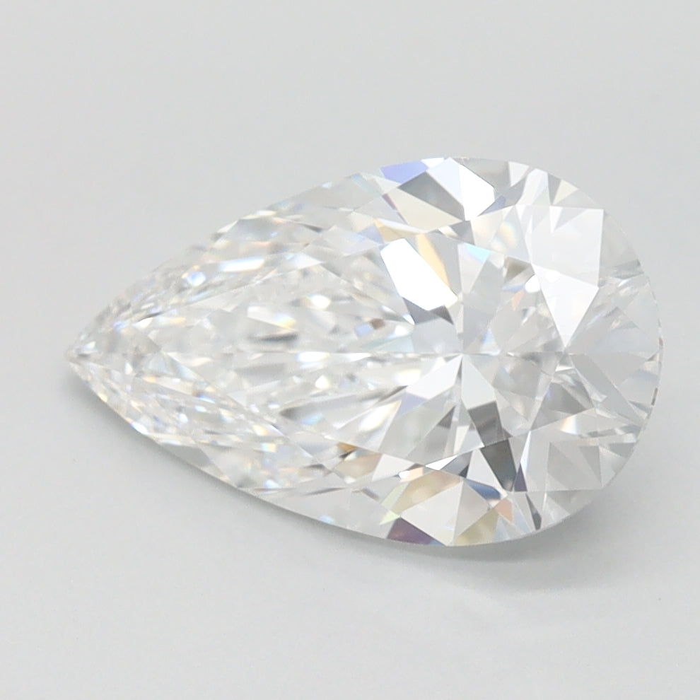 1.6ct Pear D IF Lab Created Diamond