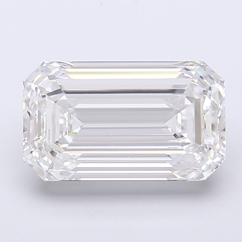 4.05ct Emerald E IF Lab Created Diamond