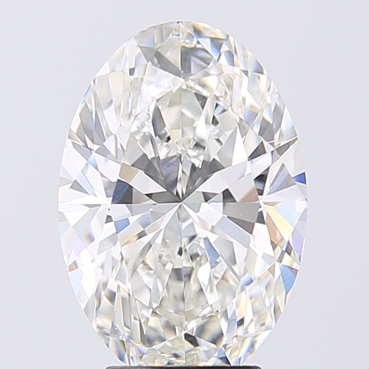 4.1ct Oval F VVS2 Lab Created Diamond