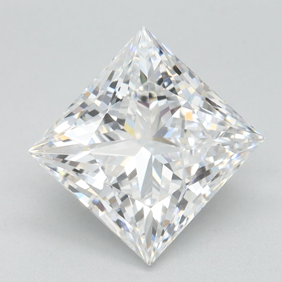 2.07ct Princess D IF Lab Created Diamond