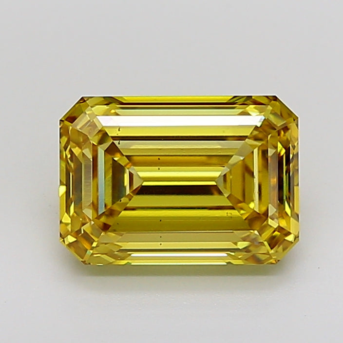 5.12ct Emerald  VS2 Lab Created Diamond