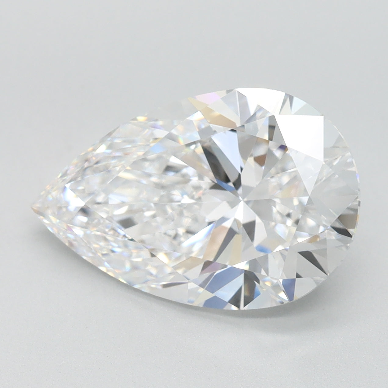 3.6ct Pear D VVS1 Lab Created Diamond