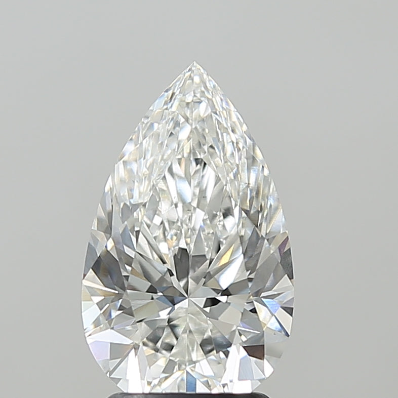 2.55ct Pear F VS1 Lab Created Diamond