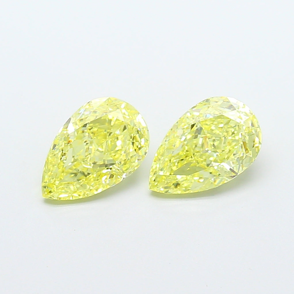 1.57ct Pear  VVS2 Lab Created Diamond