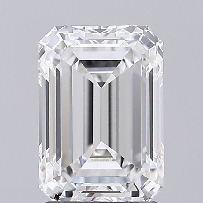 2.08ct Emerald F VVS2 Lab Created Diamond