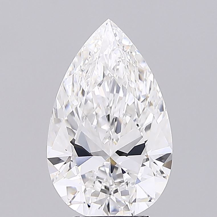 4.08ct Pear E VVS2 Lab Created Diamond