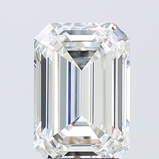 3.08ct Emerald E VVS2 Lab Created Diamond