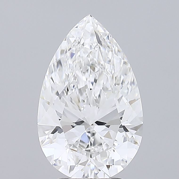 4.04ct Pear E VVS2 Lab Created Diamond