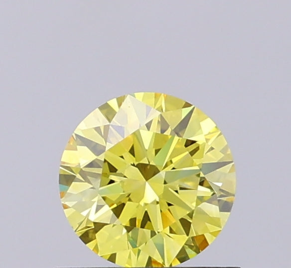 0.7ct Round FANCY VS1 Lab Created Diamond
