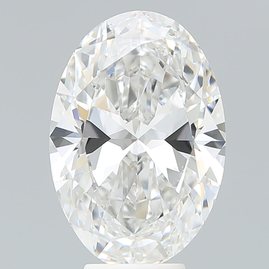 6.18ct Oval F VS1 Lab Created Diamond