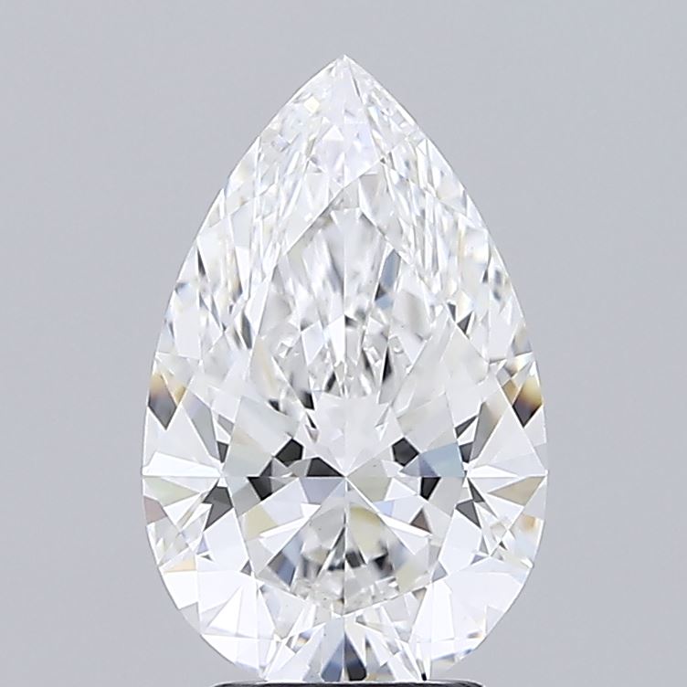 3.06ct Pear E VVS2 Lab Created Diamond