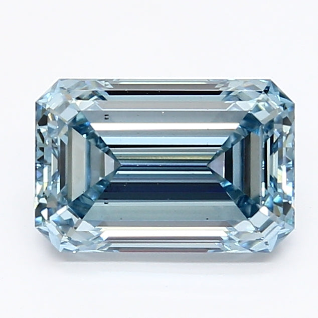 1.62ct Emerald   VS2 Lab Created Diamond
