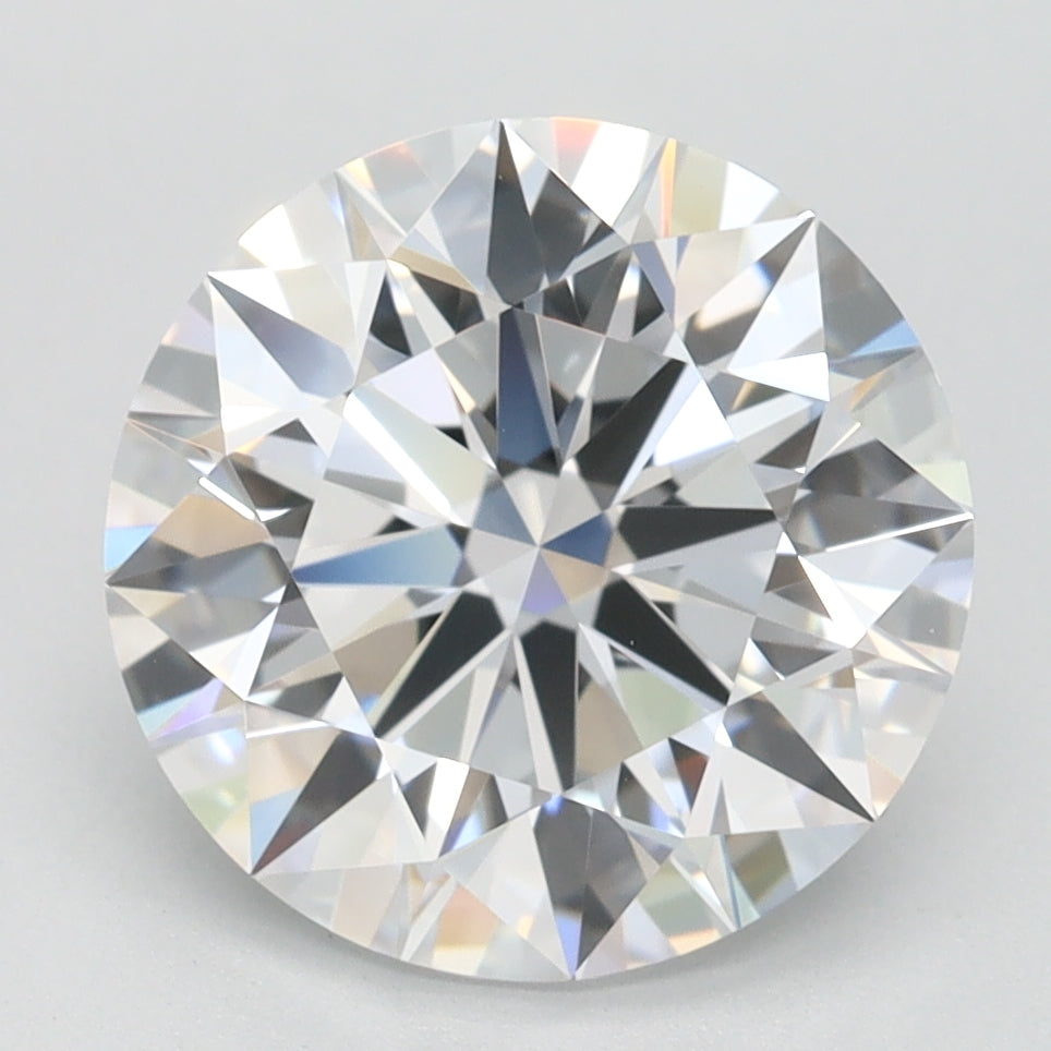 3.07ct Round D IF Lab Created Diamond