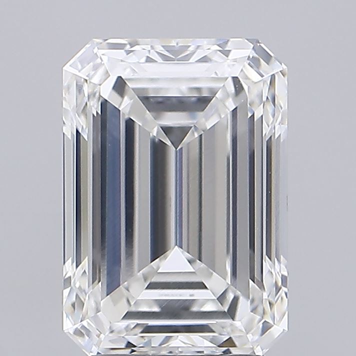 4ct Emerald F VVS2 Lab Created Diamond
