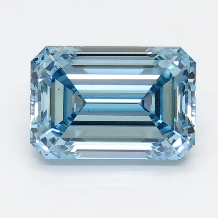2.04ct Emerald   VS2 Lab Created Diamond