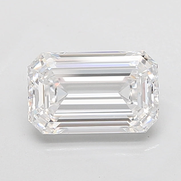 2.72ct Emerald D VVS1 Lab Created Diamond