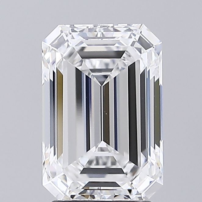 2.81ct Emerald E VVS2 Lab Created Diamond