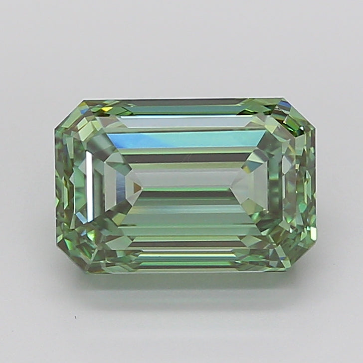 5.01ct Emerald  VVS1 Lab Created Diamond