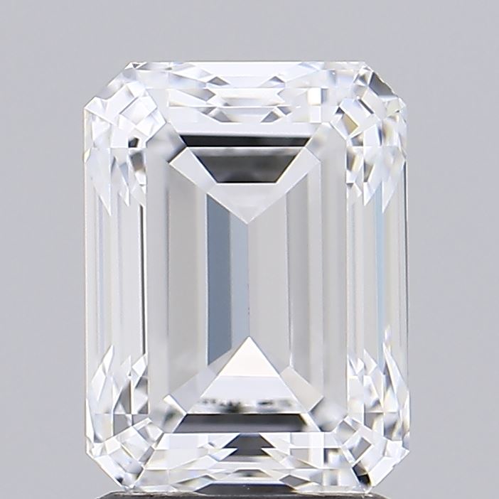 2.2ct Emerald D IF Lab Created Diamond