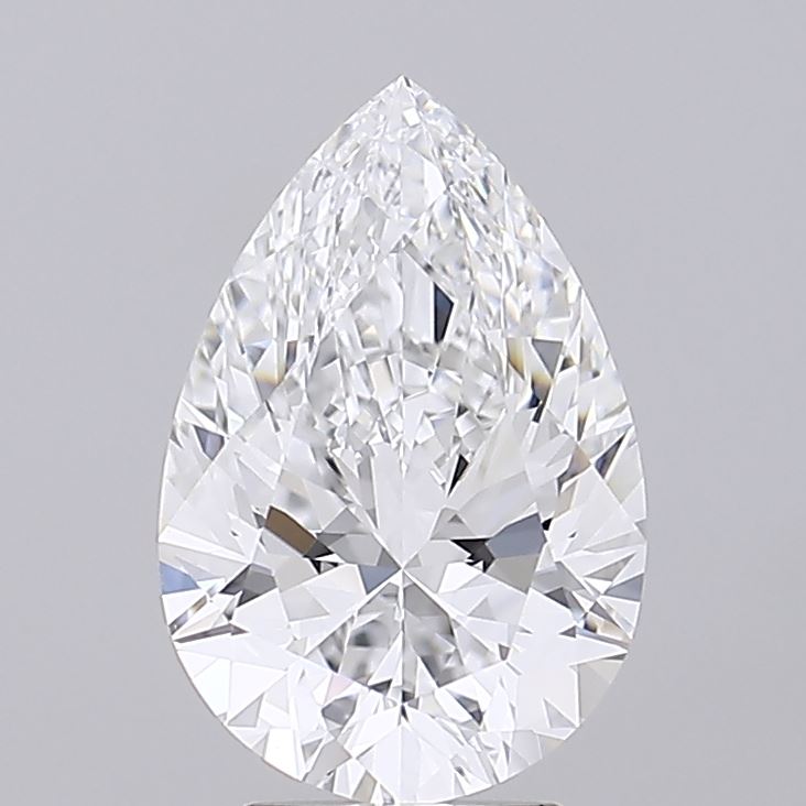 4.1ct Pear D IF Lab Created Diamond